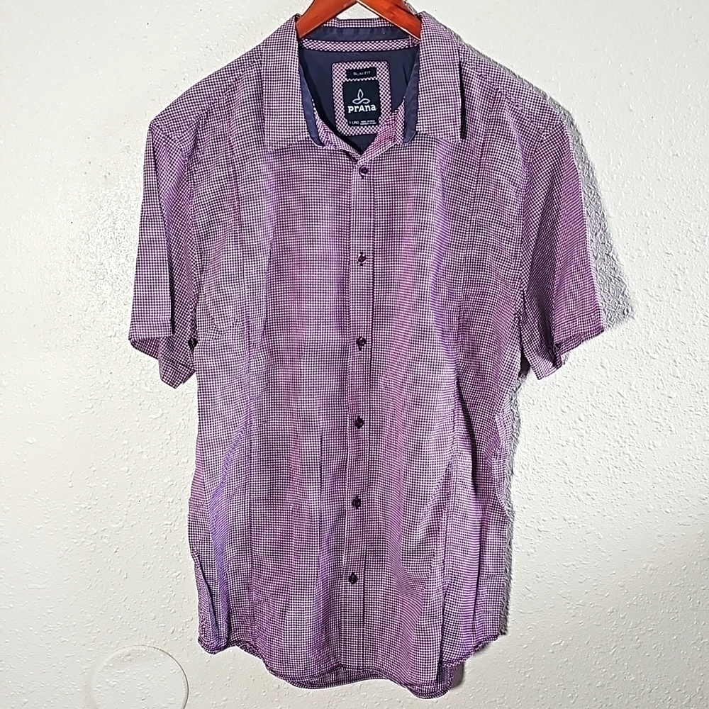 Prana Short Sleeve Casual Bottom Down Shirt.